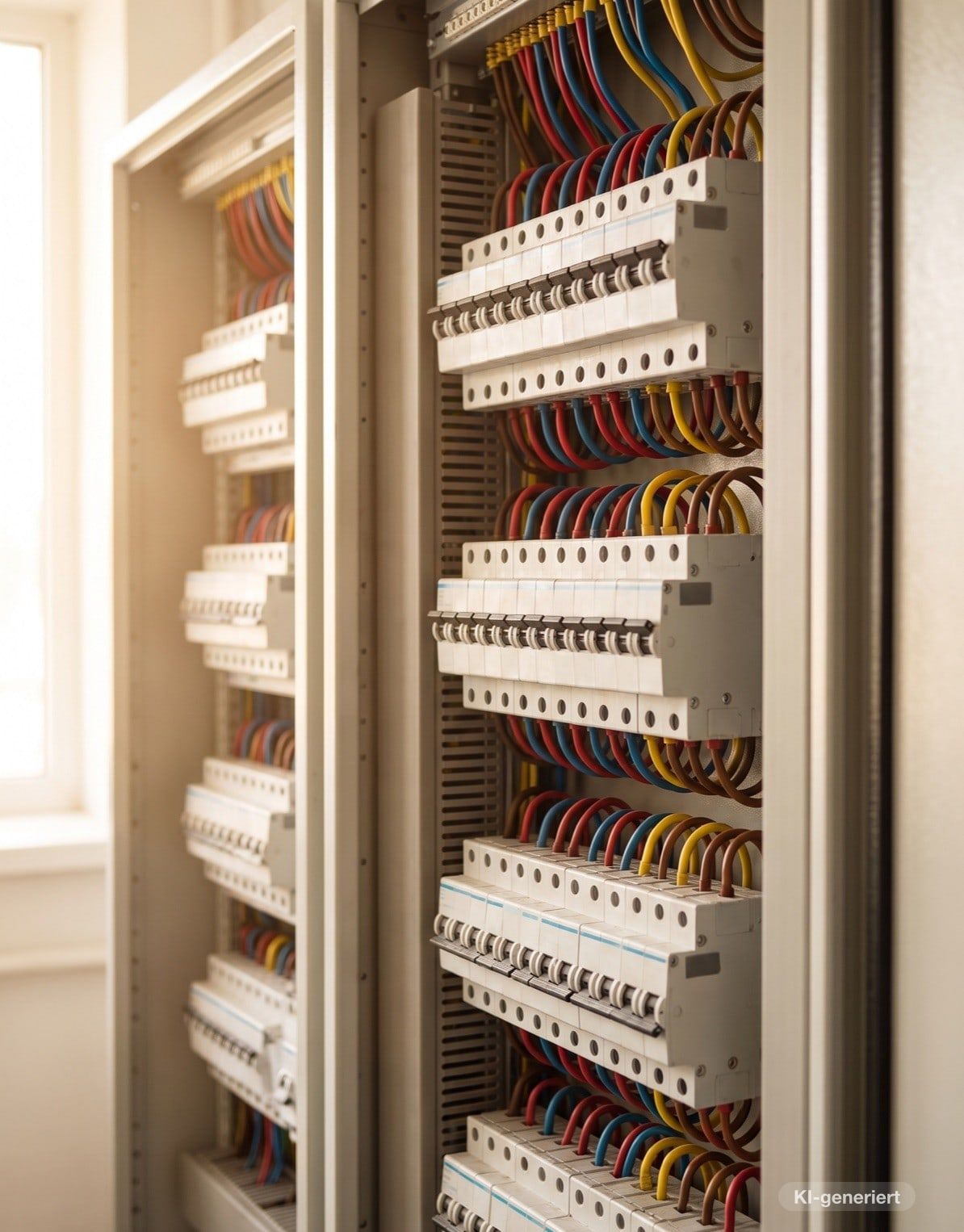 Sauber verdrahteter Zählerschrank