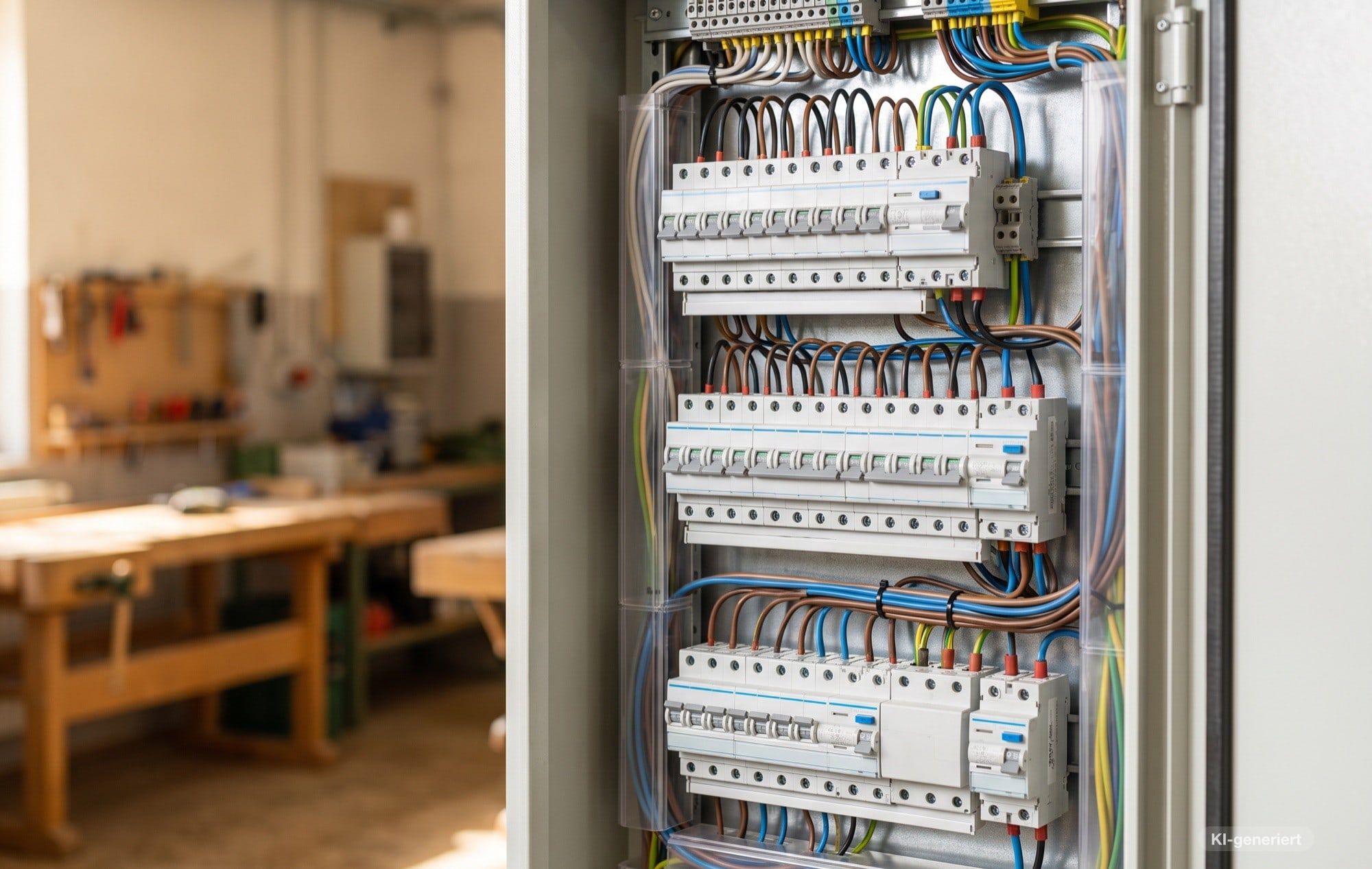 Sauber verdrahteter Zählerschrank